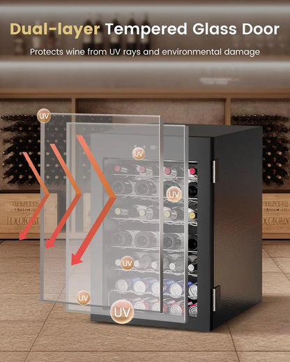 VOIDIAL Reserve™ 45-Bottle Wine Cooler
