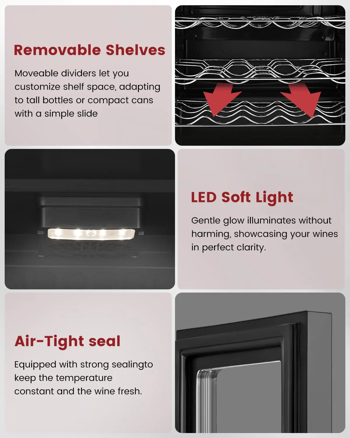 VOIDIAL Reserve™ 45-Bottle Wine Cooler