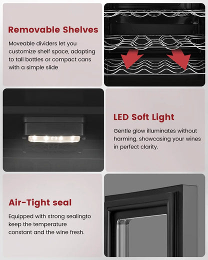 VOIDIAL Reserve™ 45-Bottle Wine Cooler